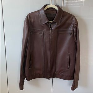 Authentic Brioni leather jacket